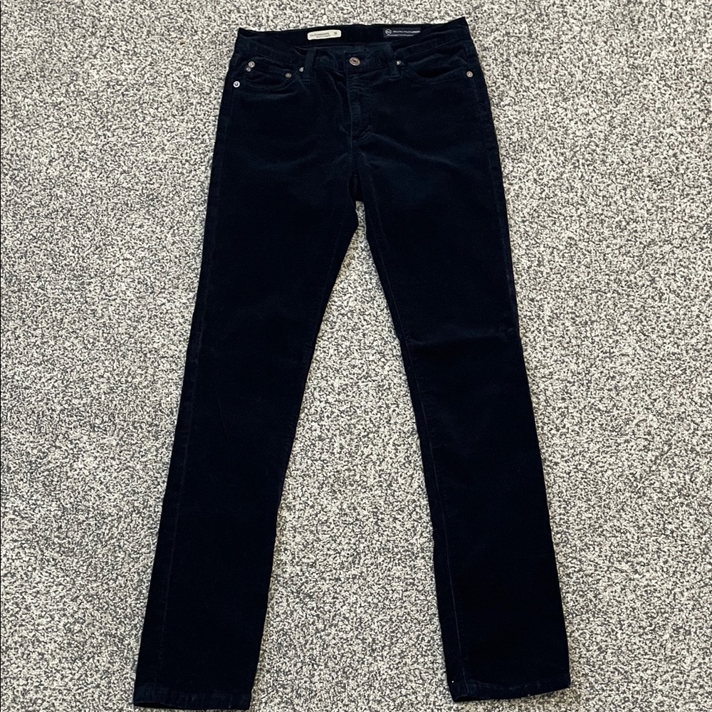 AG Adriano Goldschmied Dark Navy Corduroy Pants. Women’s 27R